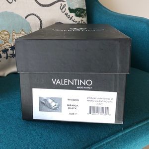 Mario Valentino Black Pool Slides